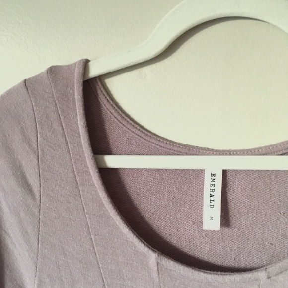 Lavender Short Sleeve flared dress - Picture 3 of 3